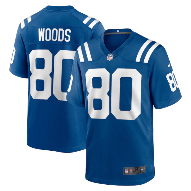 mens nike jelani woods royal indianapolis colts player game jersey